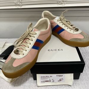 Authentic Gucci sneakers. Pink size 42, like new in box. Worn ONCE!